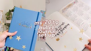 MY 2019 BULLET JOURNAL SET UP [upl. by Noillid]