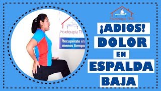 Dolor de espalda baja 🕺👈  Tratamiento fisioterapeutico [upl. by Nemracledairam]