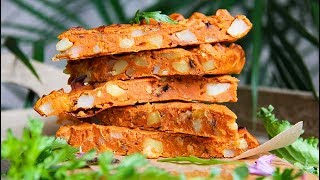 Parsnip amp Potato Farinata Slices  Vegan Glutenfree Meals and Travel Food [upl. by Ialohcin820]