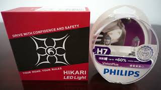 HIKARI CORE12 LED vs Philips VisionPlus [upl. by Rusel107]