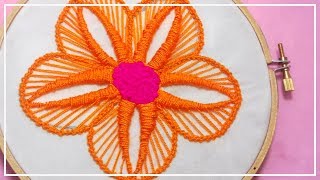 🌸 hand embroidery 🌸BORDADOS PARA FLORES FÁCILES🌸bordados a mano paso a paso🌸bordados de flores [upl. by Jalbert713]