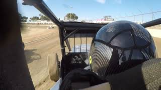 Onboard Go Pro Wingless Sprintcar Rollover Crash [upl. by Weatherby828]