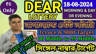 18082023 morning 6pm 8pm Target Number NagalandLottery Sambad LiveLottery Target Number [upl. by Lehcim]