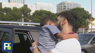 En exclusiva El emotivo reencuentro de Anuel AA con su hijo al salir de la cárcel en Miami [upl. by Yerffoej]