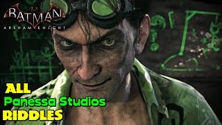 Batman Arkham Knight ★ All Riddles ★ Panessa Studios Location Guide [upl. by Netaf]