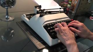 Olivetti Lettera 12 typewriter HD [upl. by Hocker]