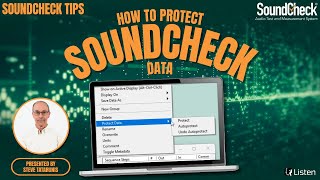 How to Protect SoundCheck Data [upl. by Fidelis]