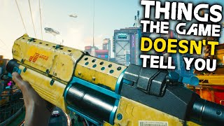 Cyberpunk 2077 10 Things The Game DOESNT TELL YOU [upl. by Ennis183]