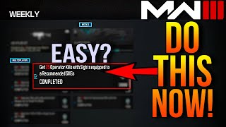 How To Get 25 SMG Kills With Sights Equipped MW3 [upl. by Centeno]