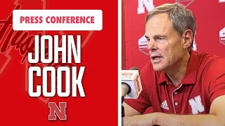 Nebraska Volleyball John Cook discusses RedWhite Scrimmage takeaways I Husker Volleyball I GBR [upl. by Burkhard285]