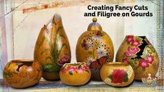 Tutorial Creating Fancy Cuts and Filigree on Your Gourds [upl. by Brechtel420]