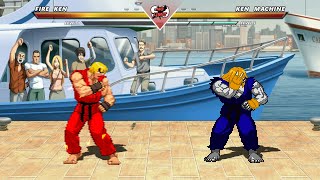 FIRE KEN vs KEN MACHINE  Highest Level Amazing Fight [upl. by Connolly963]