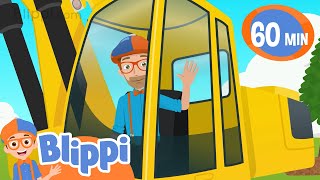 Excavator Song  BLIPPI  Educational Songs For Kids [upl. by Eannyl]