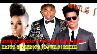 JANELLE MONAE VS PHARRELL WILLIAMS  Happy tightrope DJ WILS  remix [upl. by Tench]