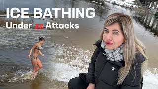 Ukrainian Epiphany 2024 Ice Winter Swimming  Life in Kyiv During the WAR [upl. by Min]