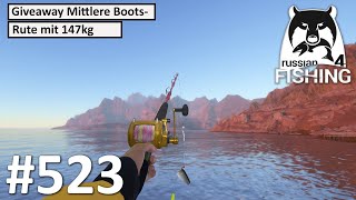 Giveaway Mittlere Bootsrute mit 147kg für dicke Heilbutts  Russian Fishing 4 523  Deutsch  UwF [upl. by Maida688]