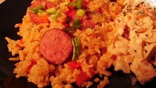 One Pot Cheesy Keilbasa Rice And Broccoli [upl. by Ib814]