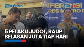 Polisi Depok Bongkar Praktik Judol 5 Pelaku Diamankan [upl. by Edelsten]