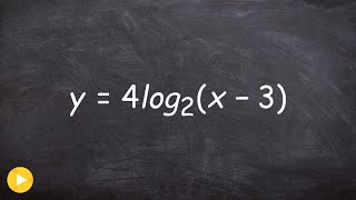 Graphing logarithmic equations [upl. by Yram476]