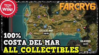 Far Cry 6 Costa Del Mar All Collectibles Weapons  Gear  USB  Roosters  Criptograma  Idols [upl. by Slayton]