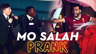 Mo Salah bursts through wall to surprise kids  KOP KIDS PRANK [upl. by Nilok]