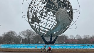 NYC Bicycling Day 1 Part 4  Sunnyside to Jackson Heights Corona Flushing Meadows Corona Park [upl. by Jabez]