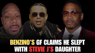 Benzinos Girlfriend Drops Bombshell to Wack100 Benzino Slept with Stevie Js Daughter 😳🤯🤦🏽‍♂️ [upl. by Nefen]