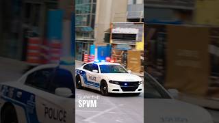 Montreal Police Department SPVM Units responding to a protest in Downtown Montreal [upl. by Aicarg]