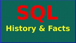 History of SQL Database and Facts about SQL  QPT [upl. by Gan]