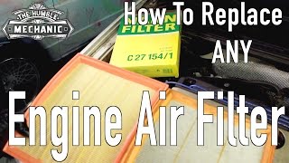 Tips for Replacing ANY Cars Air Filter [upl. by Ahsekat]