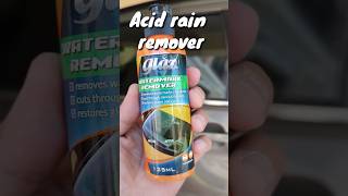 Remove acid rain on your wind shield and car windows using Glaz watermark remover foryou acidrain [upl. by Isyad]