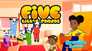 Five Little Pandas Jumping on the Bed  CoComelon Nursery Rhymes amp Kids Songs  ACAPELLA [upl. by Etnoved]