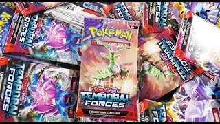 Opening 216 Pokemon Temporal Forces Booster Packs [upl. by Saidee]