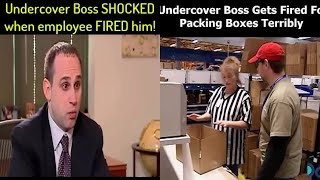 Undercover Boss SHOCKED when employee FIRED him [upl. by Tamis]