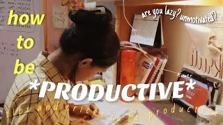 How to be productive😃  Tips and tricks to help you be productive [upl. by Malvia]