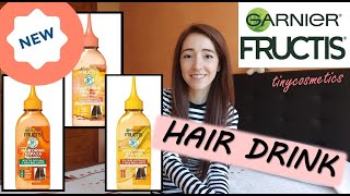 NUEVOS Garnier HAIR DRINK tecnología lamelar vegana cruelty free y sin siliconas tinycosmetics [upl. by Pittel]