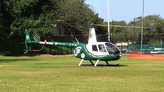 Robinson R44 Helicopters LandingTake off EMS Day [upl. by Bergmann562]