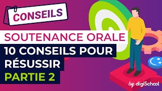 Soutenance orale  dix conseils pour réussir partie 2 [upl. by Elfstan]