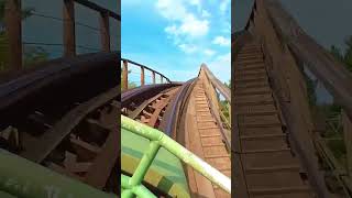 🌲 Mystic Timbers 👑 Kings Island Shorts Rollercoaster Coffindance [upl. by Ennahteb]