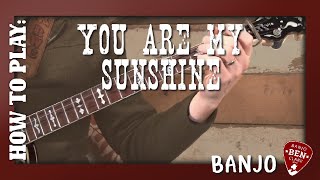 You Are My Sunshine Basic Banjo Lesson [upl. by Etteuqal]