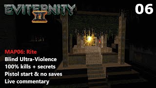 Doom II Eviternity 2  MAP06 Rite  Blind UltraViolence 100 [upl. by Andrej]