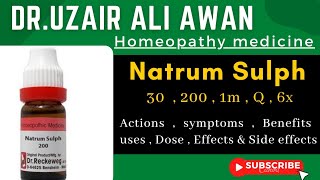 Natrum Sulph Homeopathic medicine  Natrum sulph 30  200  1m  Q  6x Homeopathic medicine uses [upl. by Abby]