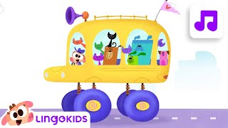 WHEELS ON THE BUS 🚌🎶 Nursery Rhymes  Lingokids [upl. by Havens]