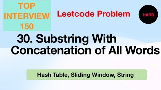 Substring with Concatenation of All Words [upl. by Byrom]