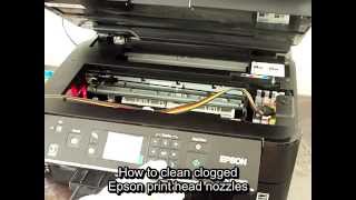 How to clean clogged Epson print head nozzles [upl. by Samp]