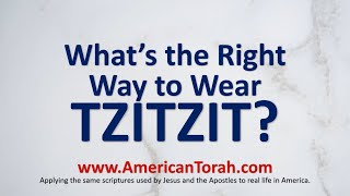 Whats the Right Way to Wear Tzitziyot [upl. by Kynthia]