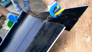 Diamond Roof  Detailed top of metal roof dormer valley installation part 2 of 2 [upl. by Arinay]