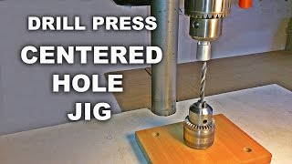 Drill Press Centering Jig For Round Objects [upl. by Krause793]