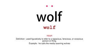 How to pronounce wolf  Vocab Today [upl. by Irfan]