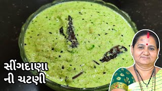 સીંગદાણા ની લીલી ચટણી  Singdana Ni Lili Chatni Banavani Rit  Aruz Kitchen  Gujarati Recipe [upl. by Eirrab]